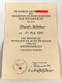 Wehrpaß Heer, ausgestellt am 30.8.1939 bei Pionier Ersatz Btl. 9 Hanau, dazu zwei Verleihungsurkunden