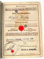 Wehrpaß Heer, ausgestellt am 30.8.1939 bei Pionier Ersatz Btl. 9 Hanau, dazu zwei Verleihungsurkunden
