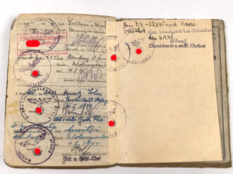 Soldbuch Panzertruppe, ausgestellt am 26.8.1939 bei Artillerie Regiment 19