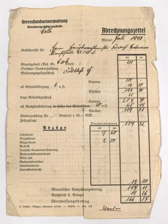 Soldbuch Panzertruppe, ausgestellt am 26.8.1939 bei Artillerie Regiment 19