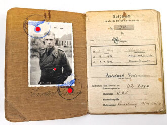 Soldbuch Panzertruppe, ausgestellt am 26.8.1939 bei Artillerie Regiment 19