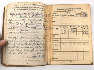 Soldbuch Panzertruppe, ausgestellt am 26.8.1939 bei Artillerie Regiment 19