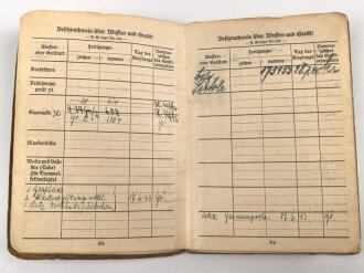 Soldbuch Panzertruppe, ausgestellt am 26.8.1939 bei Artillerie Regiment 19