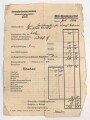 Soldbuch Panzertruppe, ausgestellt am 26.8.1939 bei Artillerie Regiment 19