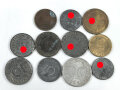 11 Stück Kleinmünzen III.Reich