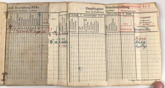 Soldbuch Luftwaffe , ausgestellt 1.9.1940 bei Landesschützen Ausbildungs Kompanie Detmold.