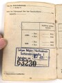 Soldbuch Luftwaffe , ausgestellt 1.9.1940 bei Landesschützen Ausbildungs Kompanie Detmold.