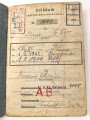 Soldbuch Luftwaffe , ausgestellt 1.9.1940 bei Landesschützen Ausbildungs Kompanie Detmold.