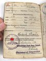 Soldbuch Luftwaffe , ausgestellt 1.9.1940 bei Landesschützen Ausbildungs Kompanie Detmold.