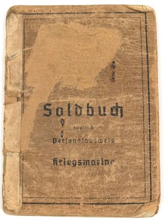 Soldbuch Kriegsmarine, ausgestellt am 20.2.42