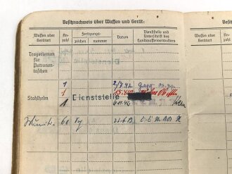 Soldbuch Kriegsmarine, ausgestellt am 20.2.42