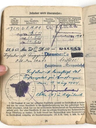 Soldbuch Kriegsmarine, ausgestellt am 20.2.42