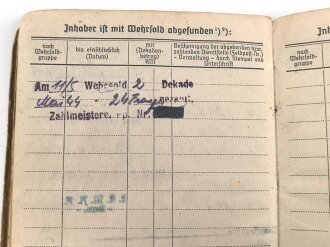 Soldbuch Kriegsmarine, ausgestellt am 20.2.42