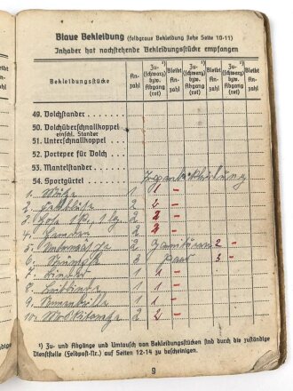 Soldbuch Kriegsmarine, ausgestellt am 20.2.42