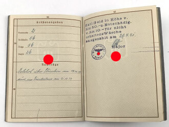 Wehrpaß Heer, eingeestellt am 2.7.1935 bei Landespolizei Abteilung Hanau