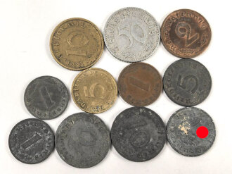 11 Stück Kleinmünzen III.Reich