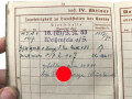 Wehrpaß Heer, eingestellt am 19.7.1937 bei Infanterie Regiment 53 Weißenfels.