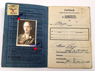 Soldbuch Luftwaffe,  ausgestellt am 11.9.1944 bei Flieger...