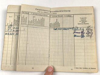Soldbuch Luftwaffe,  ausgestellt am 11.9.1944 bei Flieger Horst Kommandantur Neukuhren.