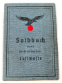 Soldbuch Luftwaffe,  ausgestellt am 11.9.1944 bei Flieger Horst Kommandantur Neukuhren.