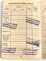 Soldbuch Luftwaffe,  ausgestellt am 11.9.1944 bei Flieger Horst Kommandantur Neukuhren.