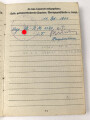 Soldbuch Luftwaffe,  ausgestellt am 11.9.1944 bei Flieger Horst Kommandantur Neukuhren.