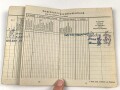 Soldbuch Luftwaffe,  ausgestellt am 11.9.1944 bei Flieger Horst Kommandantur Neukuhren.