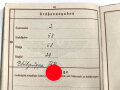 Wehrpaß Heer, eingestellt am 3.1.1940 bei Infanterie Btl. 482 Mistelbach.
