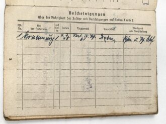 Soldbuch Heer,  ausgestellt am 23.2.1944 bei Landes Schützen Ersatz und Ausbildungs Batl. 12.