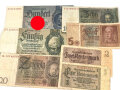 7 Stück Geldscheine III.Reich