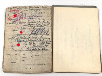 Soldbuch Heer, ausgestellt 30.4.1941 bei Schützen Ersatz Btl. 6 Saalfeld.