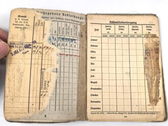 Soldbuch Heer, ausgestellt 30.4.1941 bei Schützen Ersatz Btl. 6 Saalfeld.