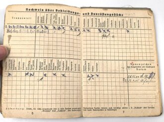 Soldbuch Heer, ausgestellt 30.4.1941 bei Schützen Ersatz Btl. 6 Saalfeld.