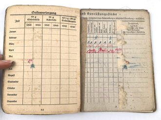 Soldbuch Heer, ausgestellt 30.4.1941 bei Schützen Ersatz Btl. 6 Saalfeld.