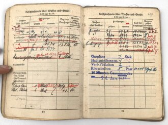 Soldbuch Heer, ausgestellt 30.4.1941 bei Schützen Ersatz Btl. 6 Saalfeld.