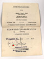 Soldbuch Heer, ausgestellt 30.4.1941 bei Schützen Ersatz Btl. 6 Saalfeld.