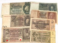 7 Stück Geldscheine III.Reich