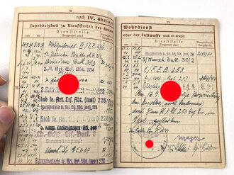 Wehrpaß Heer,  eingestellt am 24.9.1939 bei Stabspersonal Infanterie Regiment 276 Königsbrück.