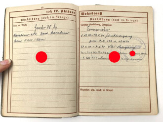 Wehrpaß Heer,  eingestellt am 24.9.1939 bei Stabspersonal Infanterie Regiment 276 Königsbrück.