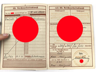 Wehrpaß Heer eingestellt am 4.11.1937 bei MG Kompanie Infanterie Regiment 13 Ludwigsburg.