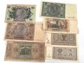 7 Stück Geldscheine III.Reich