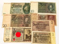 7 Stück Geldscheine III.Reich