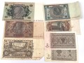 7 Stück Geldscheine III.Reich