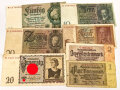 7 Stück Geldscheine III.Reich