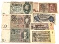 7 Stück Geldscheine III.Reich