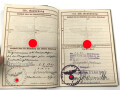 Wehrpaß Luftwaffe, eingestellt am 16.10.40 bei Flieger Ausbildungs Regiment 12 Königsberg.