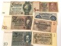 7 Stück Geldscheine III.Reich