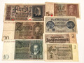 7 Stück Geldscheine III.Reich