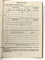Soldbuch Heer, Ersatzausfertigung ausgestellt am 31.8.1944 bei Grenadier Btl. 110 Saargemünd.