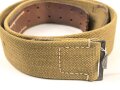 Koppelriemen in Tropenausführung Wehrmacht. Späte Ausführung mit Reichsbetriebsnummer, Gesamtlänge 83cm